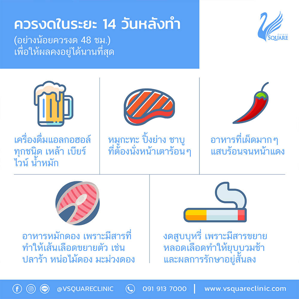 วิธีดูแลตัวเองหลังฉีดฟิลเลอร์