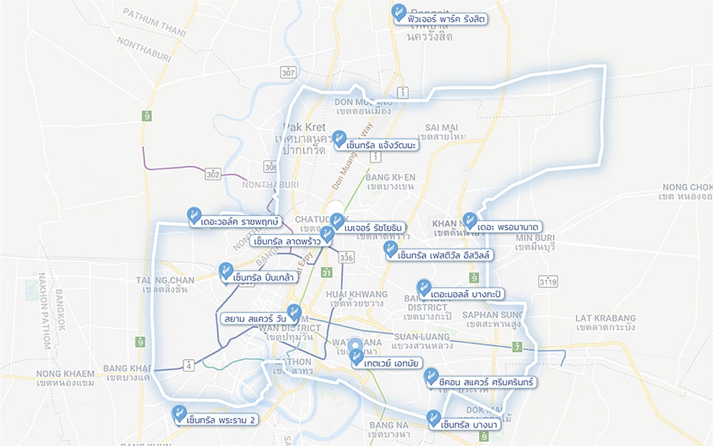 ที่ตั้งคลินิกฉีดผิวขาว