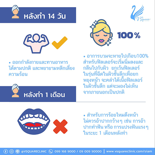 การดูแลตัวเองหลังฉีดฟิลเลอร์