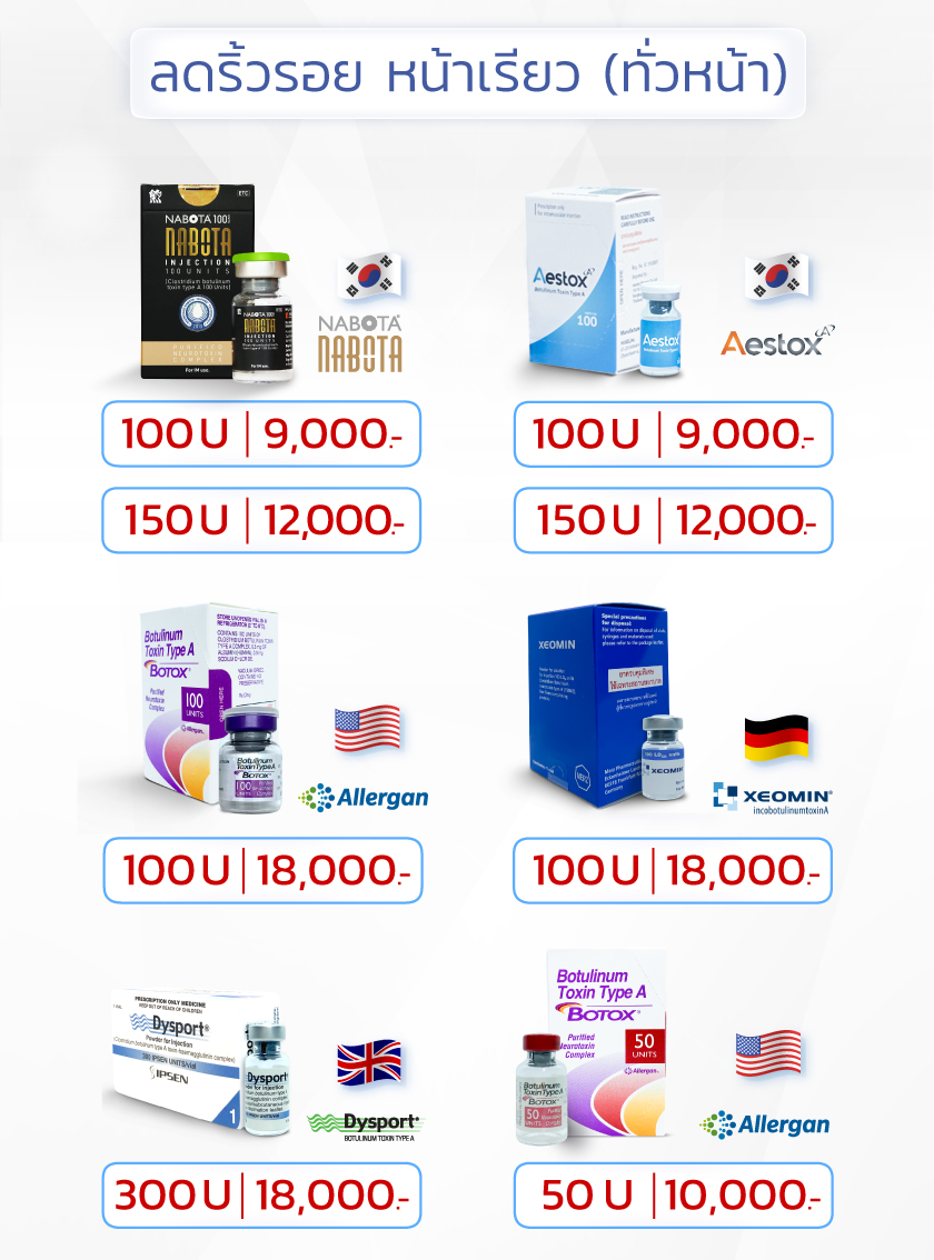 Botox-ลดริ้วรอย-หน้าเรียว-ทั่วหน้า