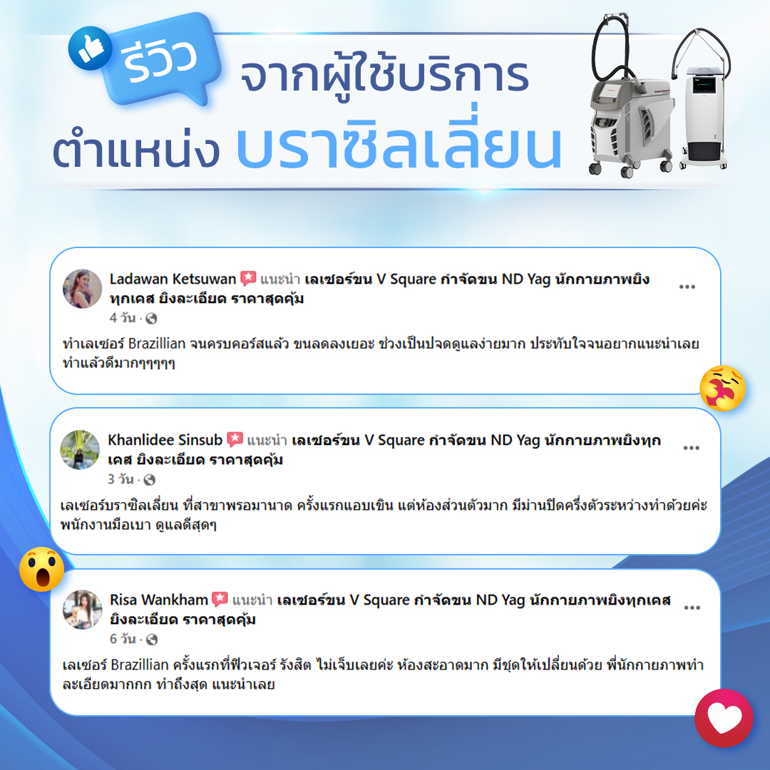 รีวิวเลเซอร์บราซิลเลี่ยน