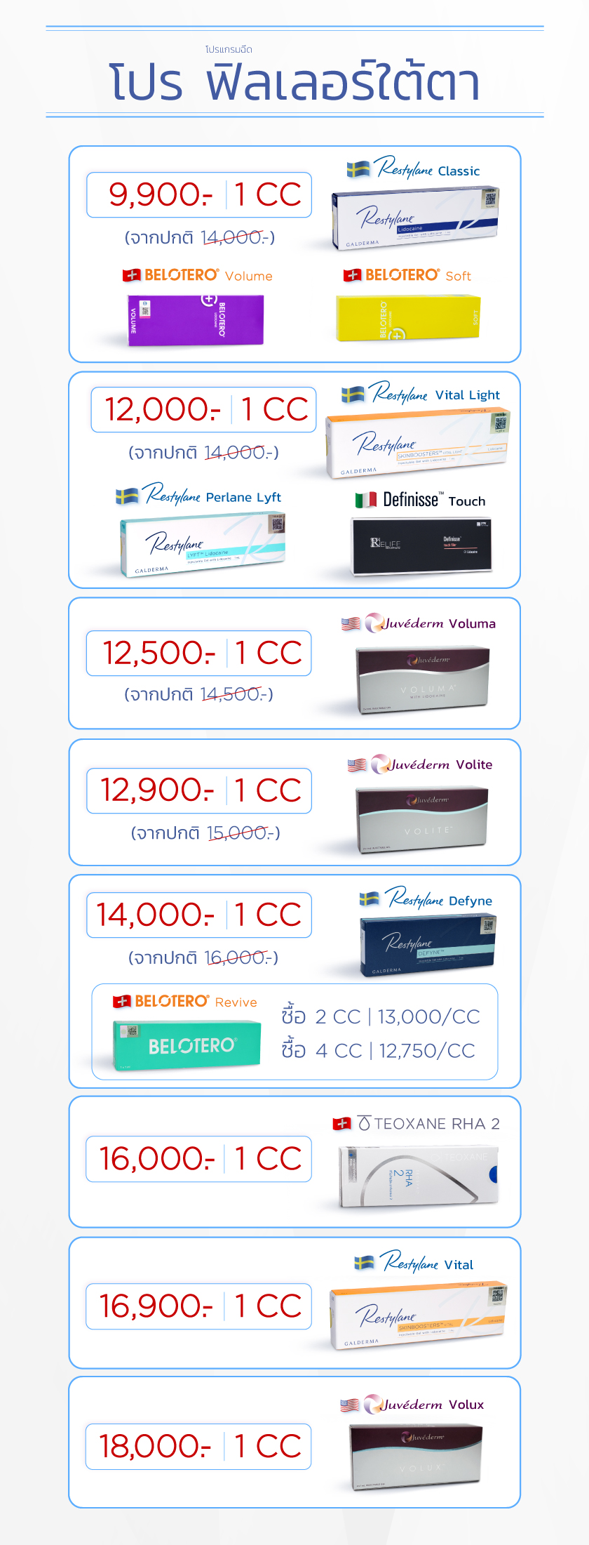 โปรฟิลเลอร์ใต้ตา