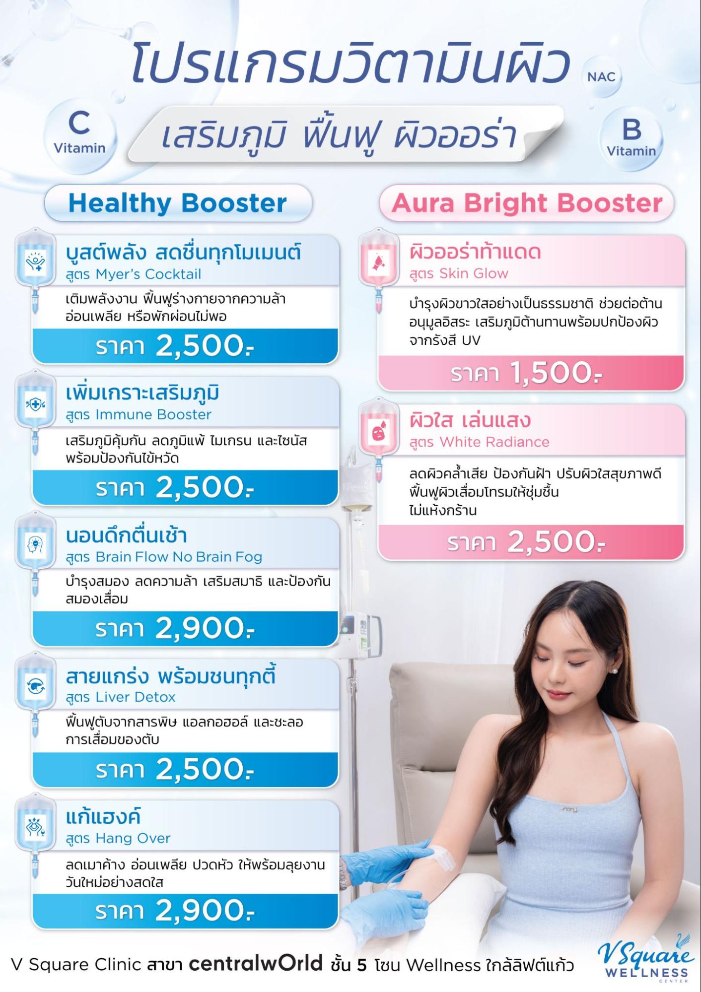 ดริปวิตามินแก้แฮงค์ ราคา