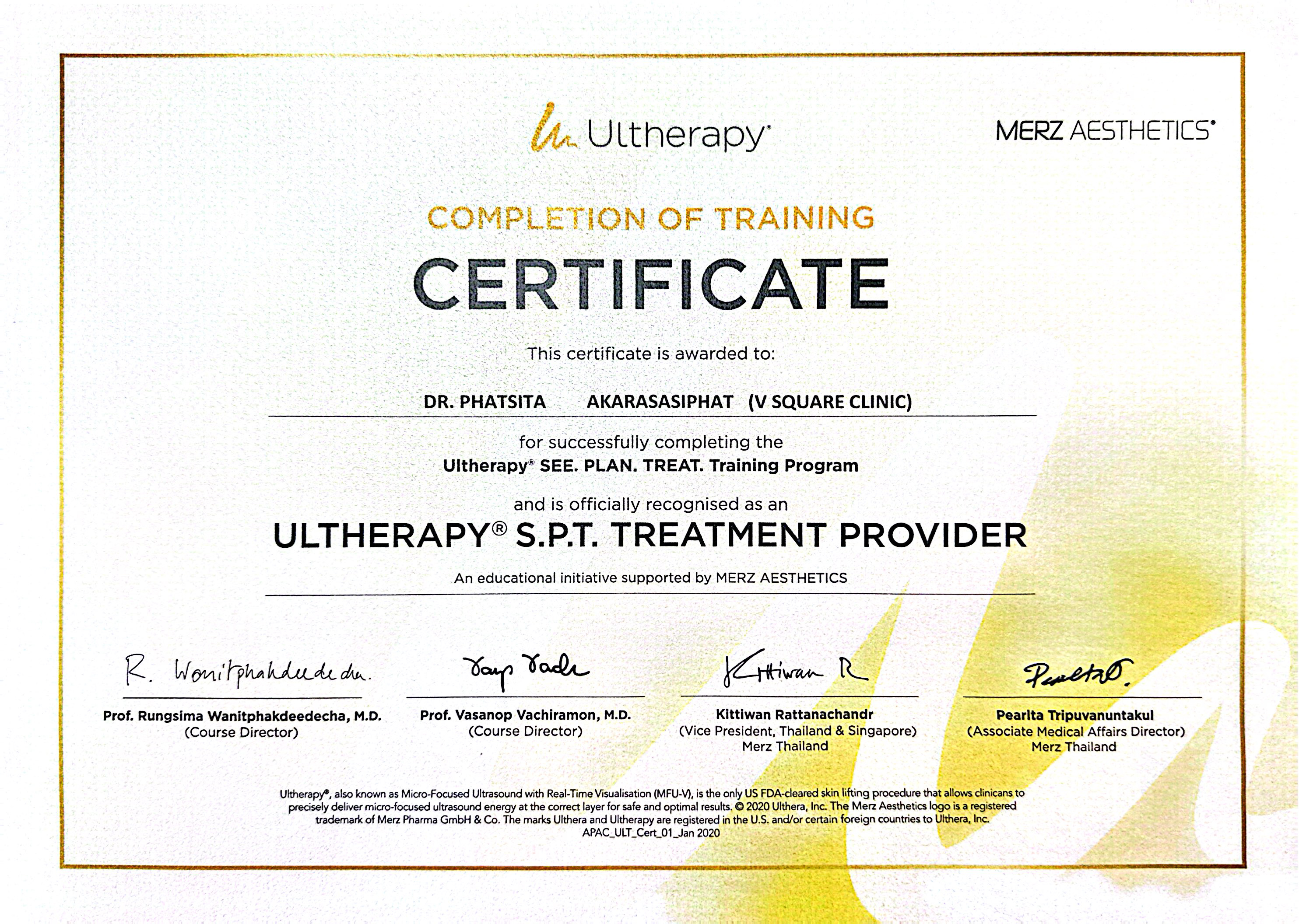 Certificate-Ulthera-drboom