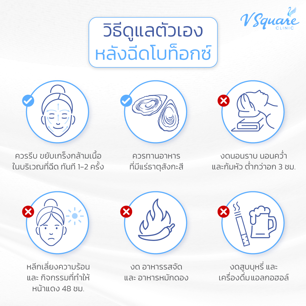 หลังฉีดโบท็อก Bienox